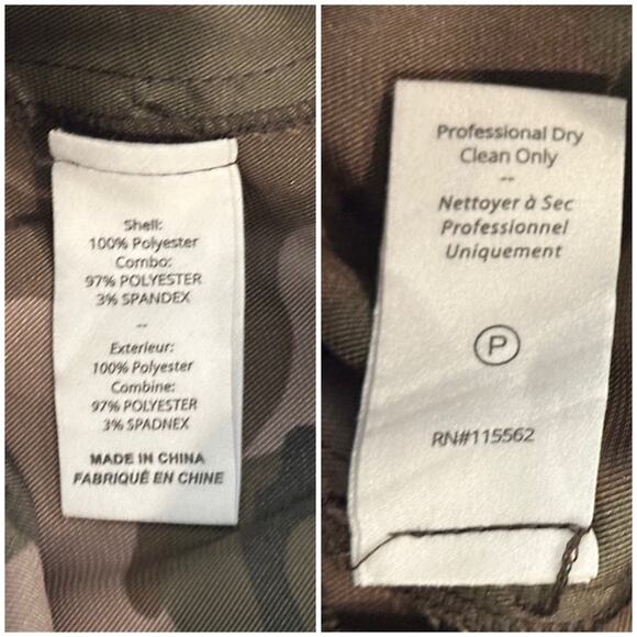 cinq a sept GILES Brown Camo Print PANT SZ L $265.00 - Picture 10 of 14